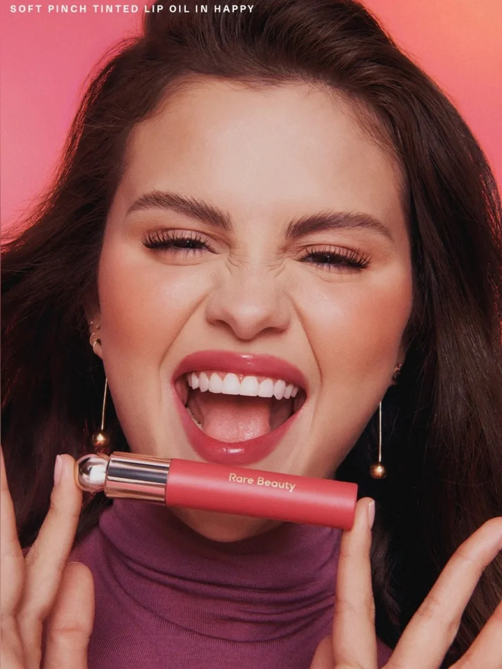 Rare Beauty Tinted Lip Oil, Happy